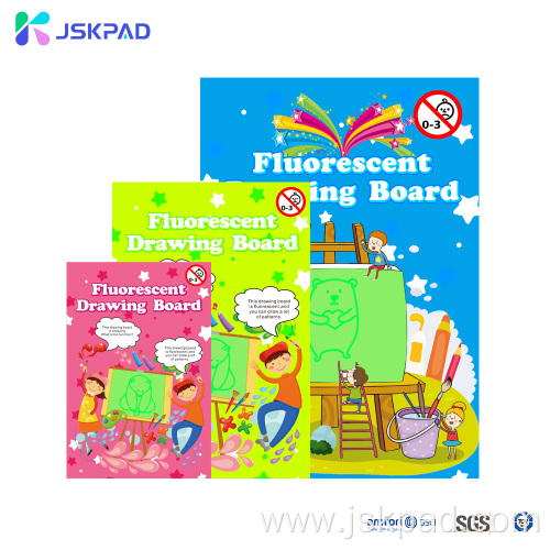 Fluorescent Light Kids Drawing Pad Doodle Board